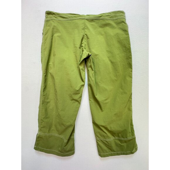 Alpine Design Womens Capri Pants Size L Green Outdoors Lightweight Stretch - Picture 10 of 13